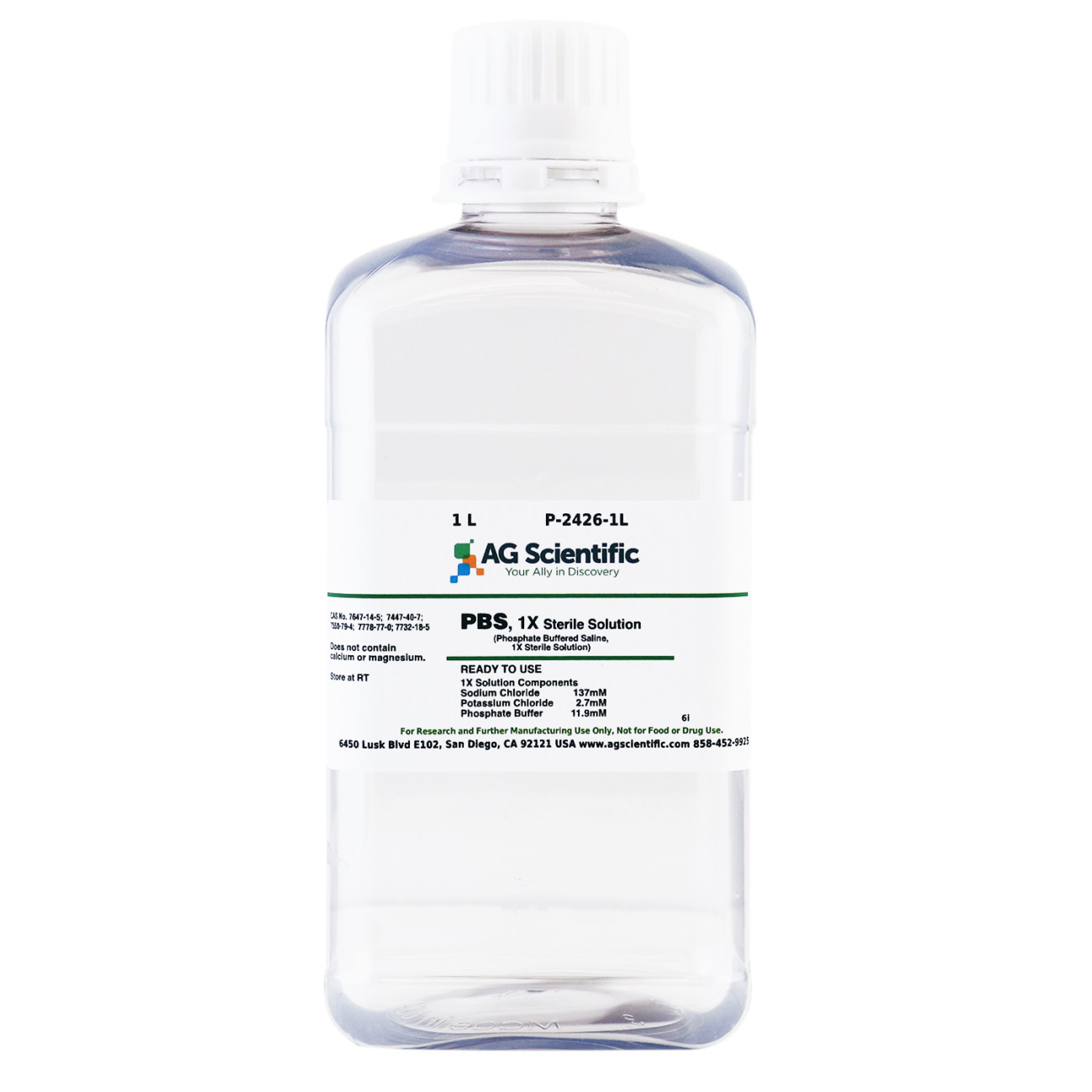 PBS 1X Sterile Solution, 1 L