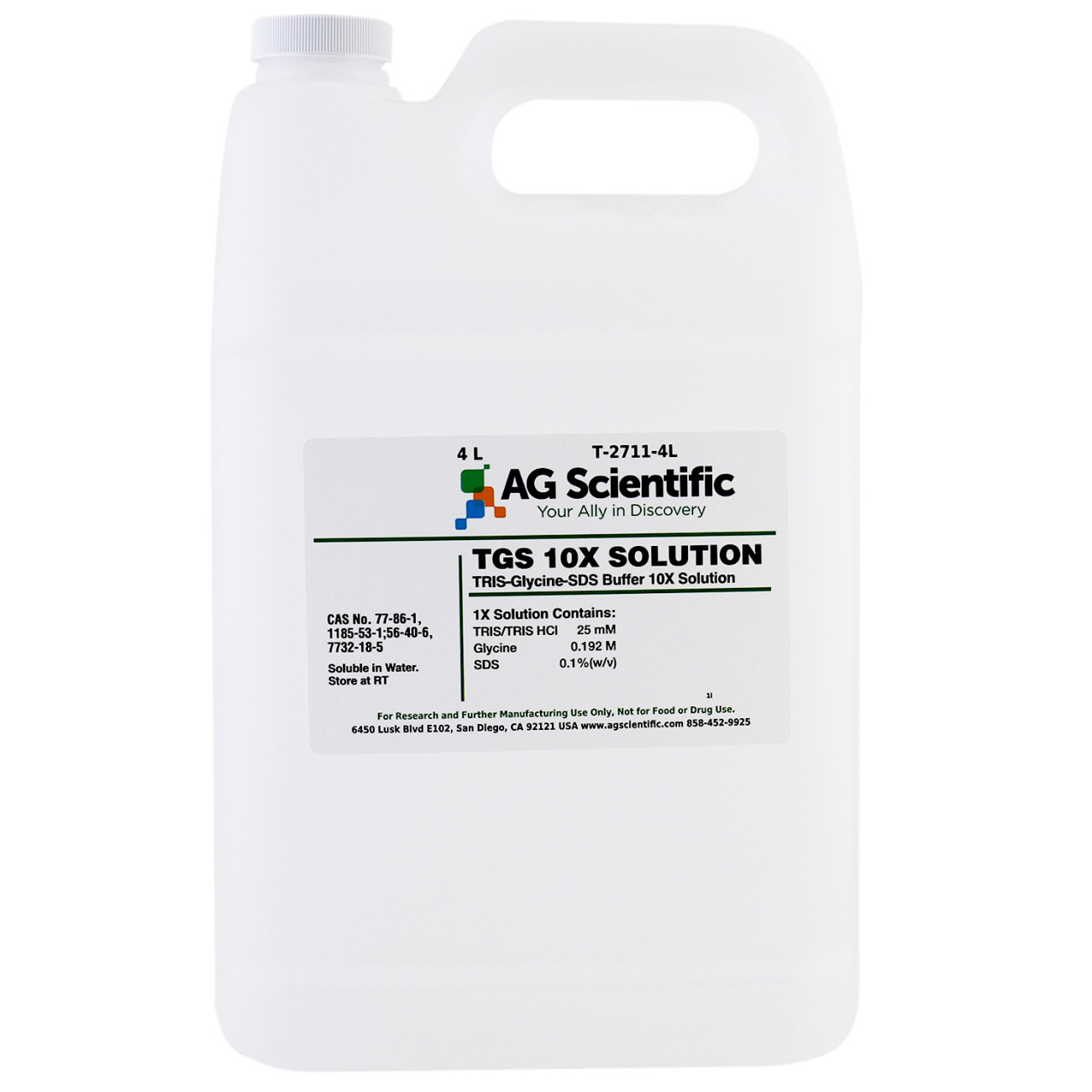 TGS [TRIS-Glycine-SDS] Buffer 10X Solution, 4 L