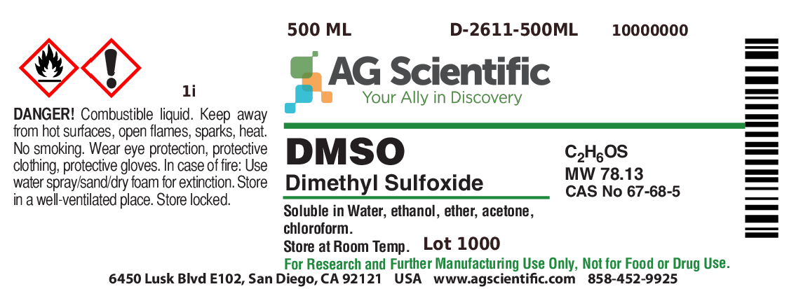 DMSO [Dimethyl Sulfoxide], 500 mL