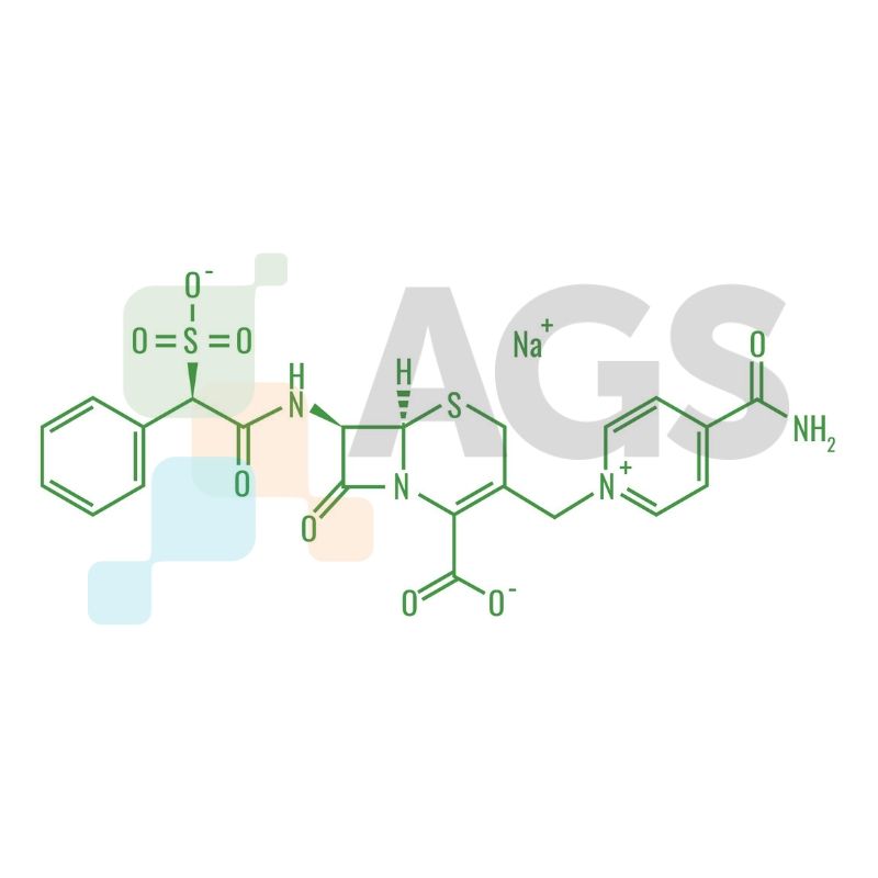 Chemical structure of cefsulodin sodium