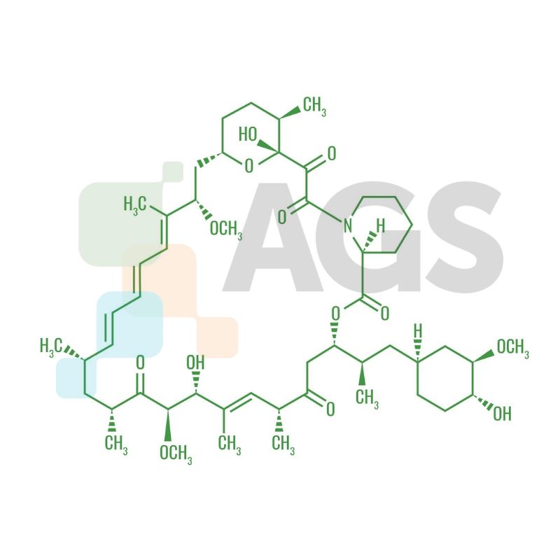 Chemical structure of rapamycin